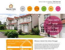 Tablet Screenshot of interestonlylifetimemortgage.com